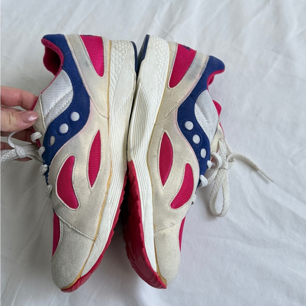 Vintage 90’s Saucony Blaze Vintage Sneakers Purple Pink Running Shoes Size 10 - Picture 6 of 10